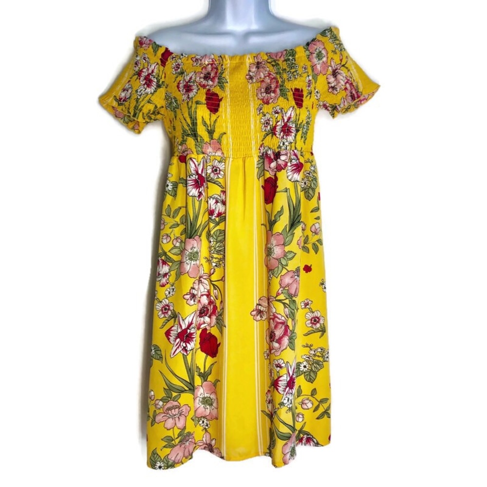 Love Tree Floral Print Sundress Large New